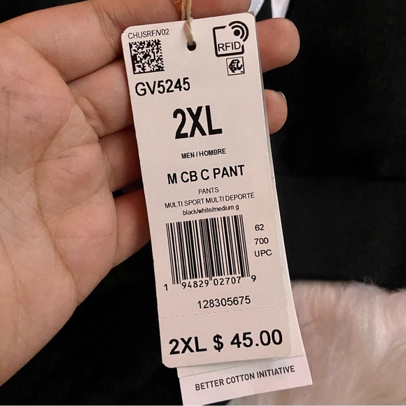 Adidas 2XL Men’s Fleece Colorblock Pants - Picture 5 of 10